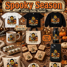 Spooky Season Funny Zombie Coffee Halloween Coll