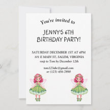 Pretty Fairy Birthday Party Collection for Girls