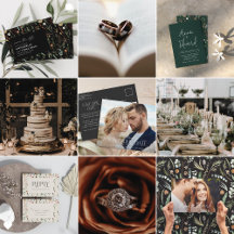 Wedding moody floral botanical black elegant