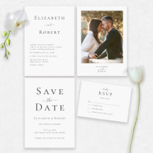 Black and White Minimalist Wedding Collection