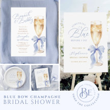 Something Blue Champagne Bridal Shower