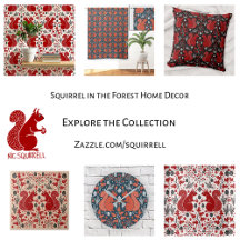 Red Squirrel Home Decor