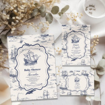 Boat Toile Nautical Baby Shower