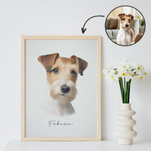 Pet Portraits - Custom Dog Art - Pet Memorial Gift