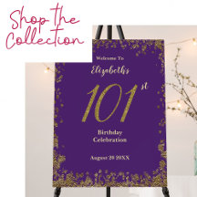 Purple and Gold 101st Birthday Celebration