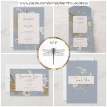 Rustic Wildflowers Dusty Blue Suite