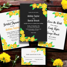 Elegant Yellow Sunflower Summer Floral Collection