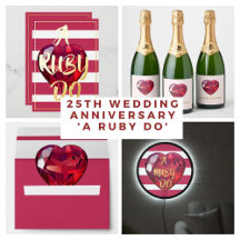 40th  Wedding Anniversaries 'A Ruby Do'