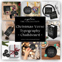 Chalkboard Christmas Verse Typography