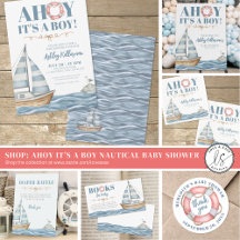 AHOY It's A Boy Nautical Baby Shower