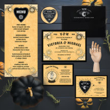 Spirit Board Goth Halloween Mystical Wedding