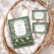 Vintage Woodland Bunny Floral Baby Shower