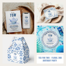 Tea for Two – Floral 2nd Birthday Party Collection