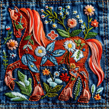 Beautiful Embroidered Horse