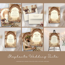 Floral Garden Elephant Indian Palace Wedding Suite