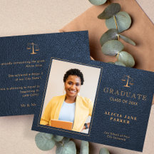 Law School Graduation Collection - Navy Gold