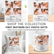 Cute Happy First Mothers Day Photo Collage Gifts