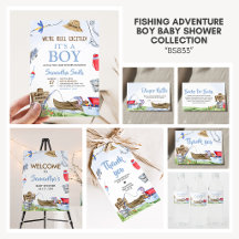 Fishing Adventure Boy Baby Shower Collection