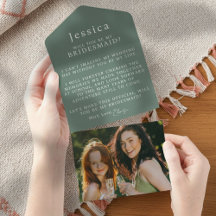 Bridesmaid Proposal Modern Stationery