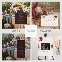 Burgundy Floral Wedding Suite