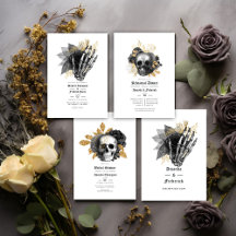 Black and Gold Gothic Wedding