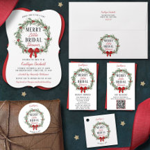 Merry Little Christmas Bridal Shower Collection