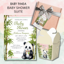 Baby Panda Gender Neutral Baby Shower Collection