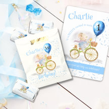 Cute Mouse Animal 1st Birthday Party Invitation