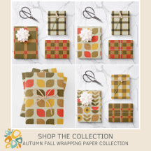 Autumn Fall Wrapping Paper Collection