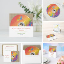 Rainbow Pride: Vinyl Record Wedding