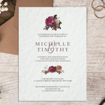 Elegant Purple Floral Wedding