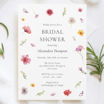 Wildflower Love is in Bloom Bridal Shower
