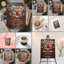 Rustic Winter Gingerbread House Baby Shower