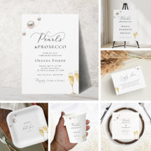 Pearls & Prosecco Bridal Shower Collection