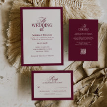 Classic Luxe | Elegant Burgundy Red Wedding