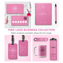 Simple Pink Logo Professional Business Products