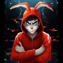 Carte Postale Hacker Lapin