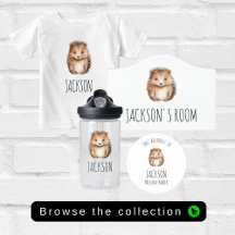 Woodland Hedgehog cute minimalist collection