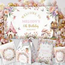 Whimsical Enchanted Fairy Garden 6th Birthday