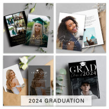 2025 Graduation modern elegant photo cards