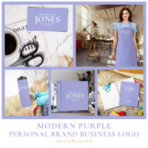 Personal Brand Business Logo - Modern Purple
