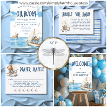 Nautical Boy Sailor Teddy Bears Baby Shower