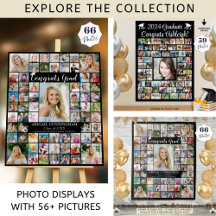 Graduation 56+ Photos Collage Displays