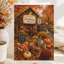OCTOBER BIRTHDAY CARDS COLLECTION