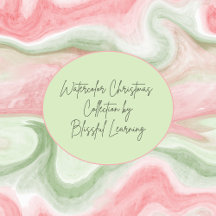 Red and Green Watercolor Holiday Collection