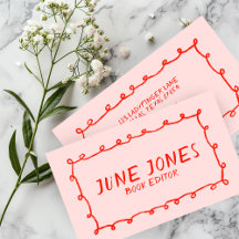 Whimsical Doodle Business Cards