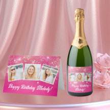 Hot Pink Sparkle Girls Photo Birthday Party