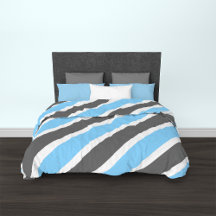 Modern Blue Gray Diagonal Stripes