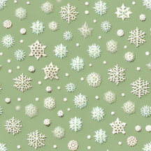 Snowflakes on Mint