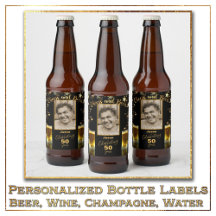 Beer, Wine, Champagne, Water Labels